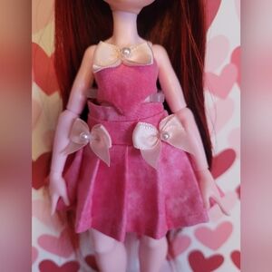 Pink Top And Pleated Skirt Outfit For MH G3 Draculaura Doll (Handmade)